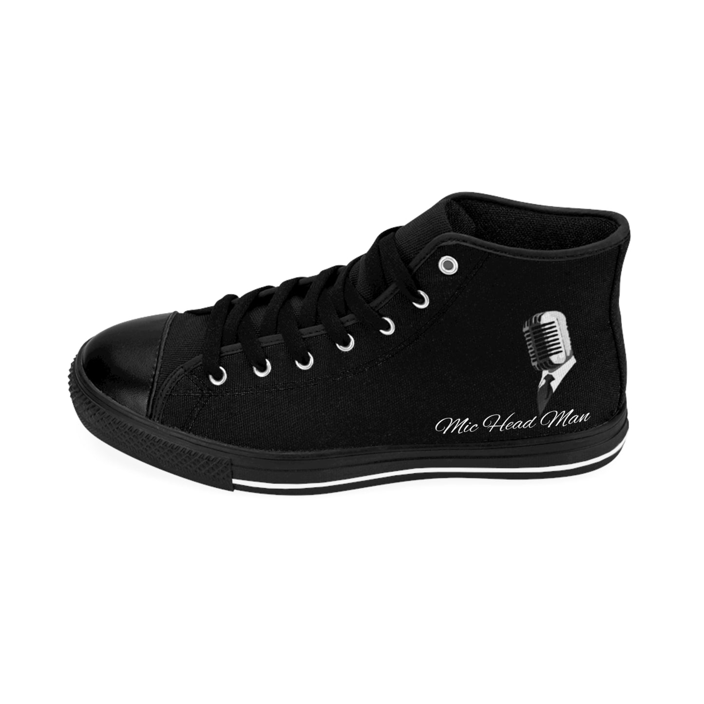 Sneakers with Mic Head Man Design - Men's
