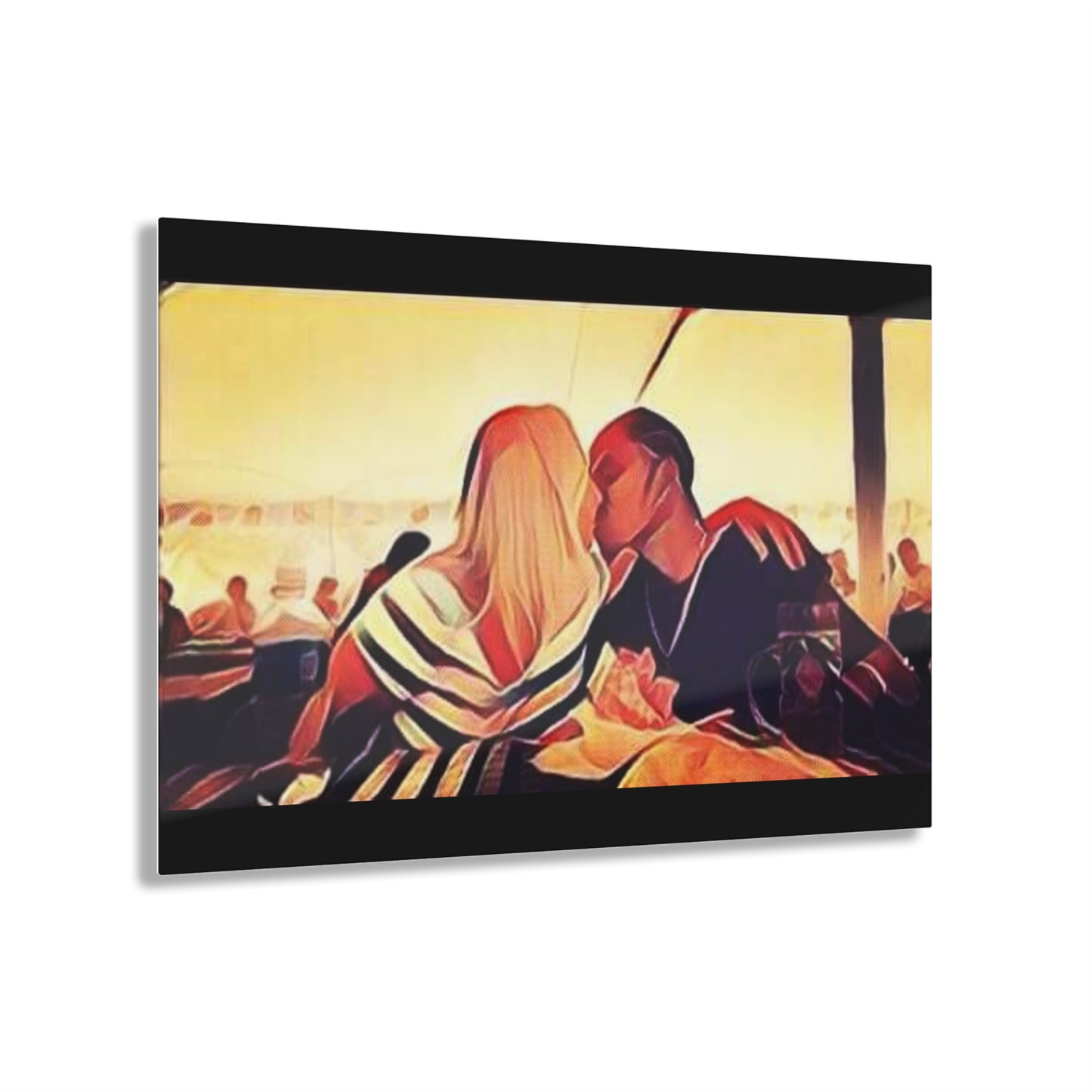 Art Acrylic Print - Loving Dee & Holly by LMR