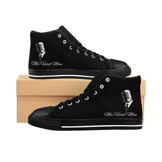 Sneakers with Mic Head Man Design - Men's