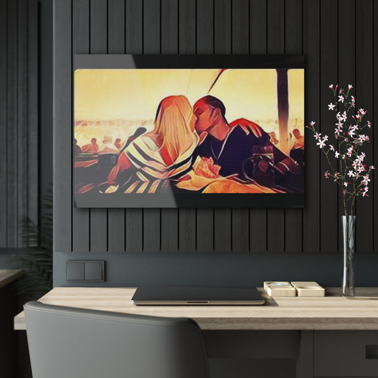 Art Acrylic Print - Loving Dee & Holly by LMR
